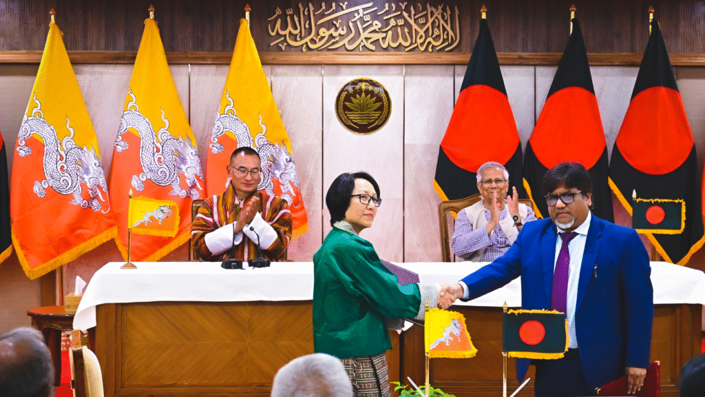 বাংলাদেশ, ভুটান, সমঝোতা, স্মারক, এমওইউ, স্বাস্থ্য খাত ,সহযোগিতা, ইন্টারনেট, ব্যান্ডউইথ, দ্বিপাক্ষীয় ,বৈঠক, তেজগা*ও, ঢাকা, রাজধানী