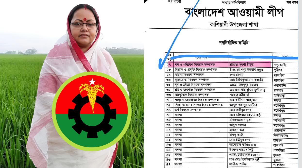 বিএনপির এমপি হচ্ছেন আওয়ামী লীগ নেত্রী সুবর্ণা ঠাকুর